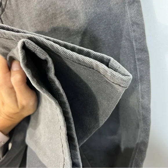 Levis Wedgie straight high rise grey jeans 24 - Picture 7 of 15